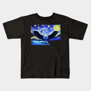 Fly by starry night RUSH Kids T-Shirt